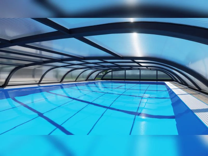 Albixon Pool-Überdachung Dallas B, Anthrazit - Image 4