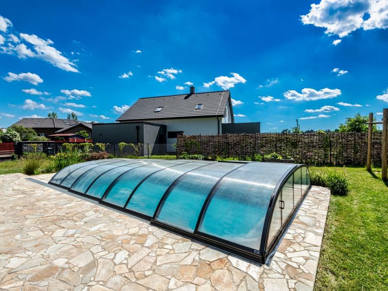 Albixon Pool-Überdachung Dallas B, Silber - Image 2