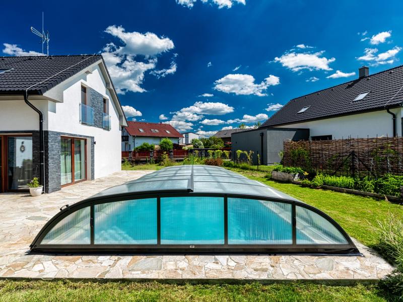 Albixon Pool-Überdachung Dallas B, Silber - Image 3