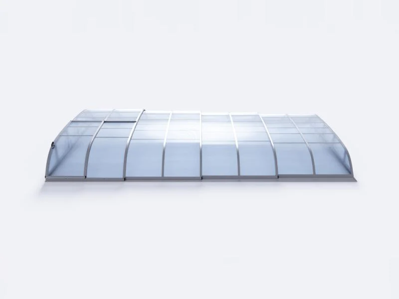 Albixon Pool-Überdachung Dallas B, Silber - Image 8