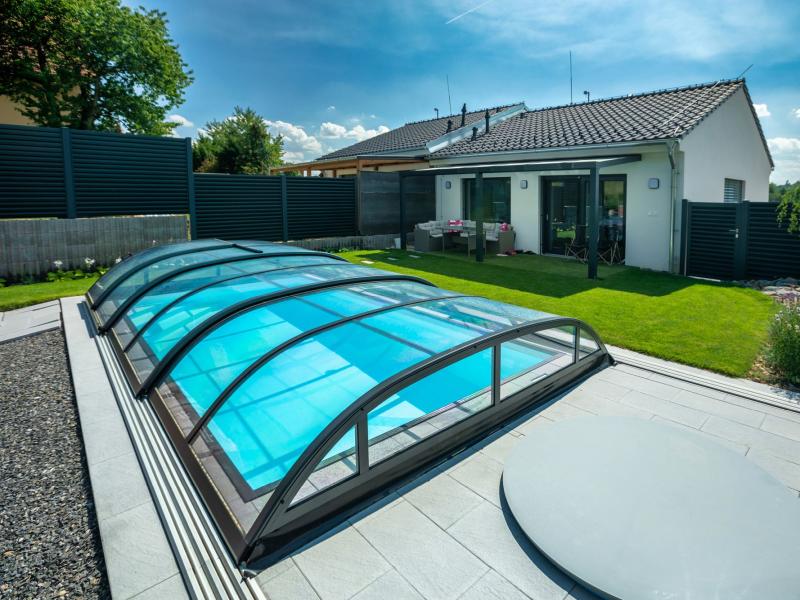 Albixon Pool-Überdachung Dallas Clear A, Silber mit klarem Polycarbonat - Image 10