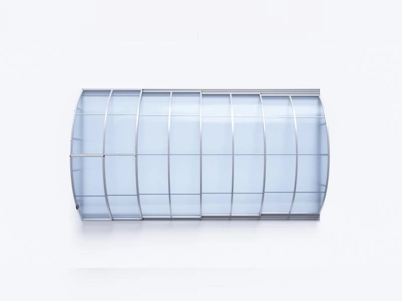 Albixon Pool-Überdachung KLASIK B, Silber - Image 10
