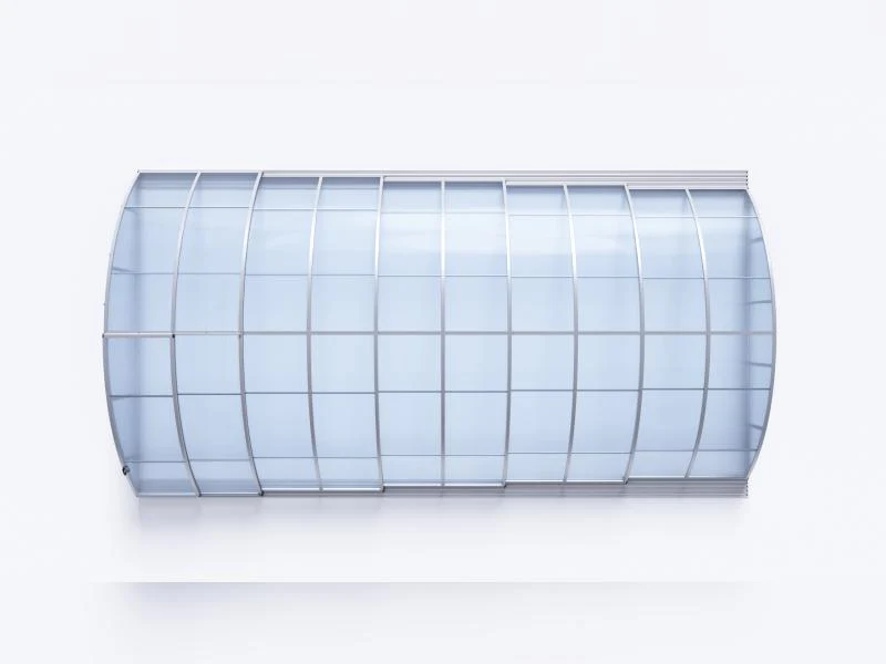 Albixon Pool-Überdachung KLASIK C, Silber - Image 6