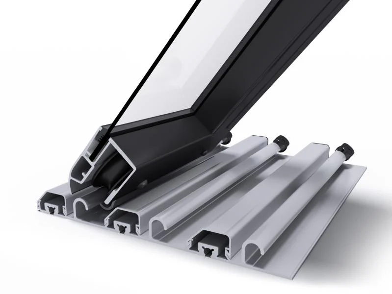 Albixon Pool-Überdachung KLASIK S, Anthrazit - Image 6