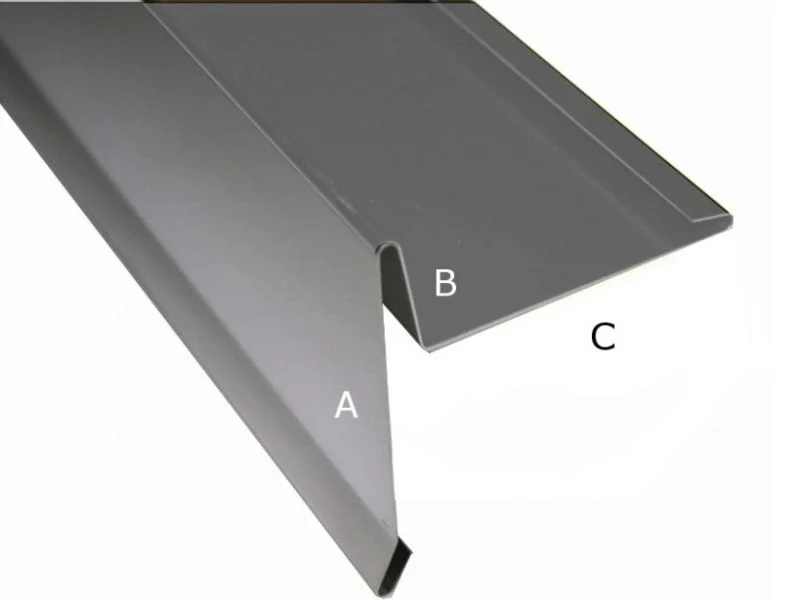 Aluminium Winkelprofil 200 cm Ortblech mit Wasserpfalz 12 Stück - Image 2
