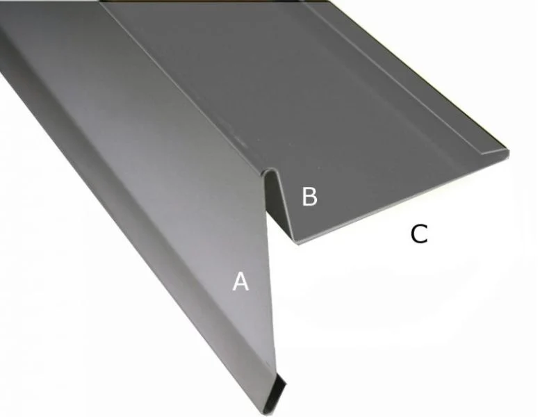Aluminium Winkelprofil 200 cm Ortblech mit Wasserpfalz 2 Stück - Image 2