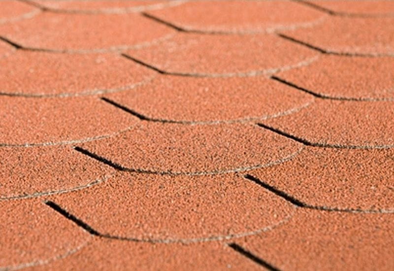 Bitumen-Dachschindeln Biberschwanz rot 13 Pakete - Image 2