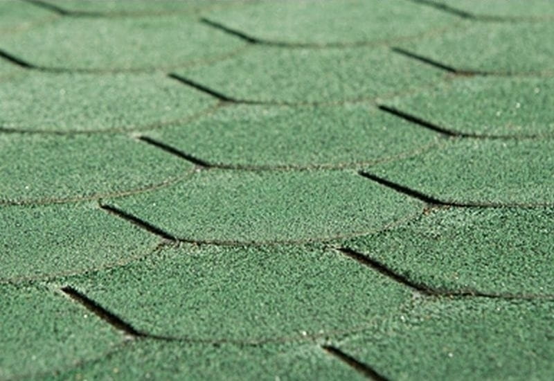 Bitumen-Dachschindeln Biberschwanz vintage grün 6 Pakete - Image 2