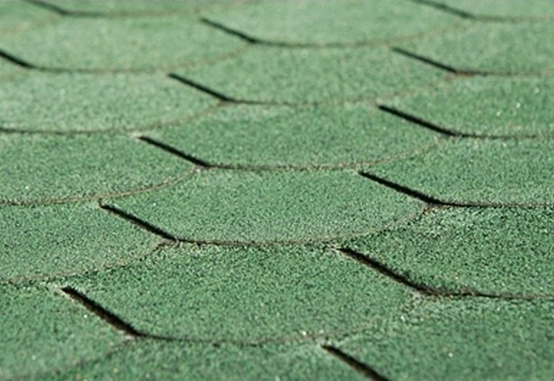 Bitumen-Dachschindeln Biberschwanz vintage grün 8 Pakete - Image 2