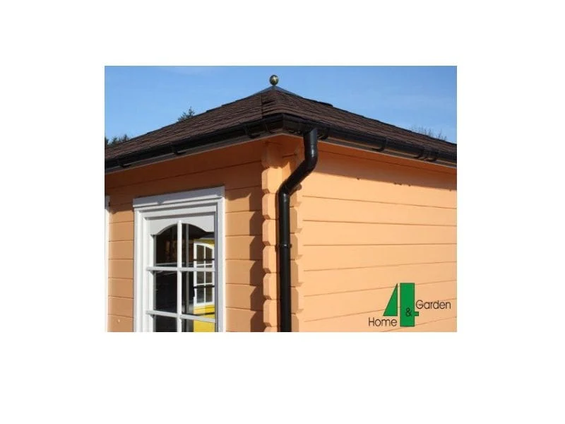 Dachrinnen Set 482Bx für RG 80, braun 6 x 300 cm, 6-Eck-Dach - Image 2