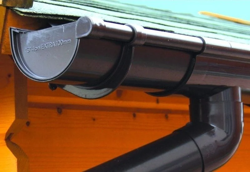 Dachrinnen Set RG 100 braun 4 x 300 cm Walmdach - Image 2