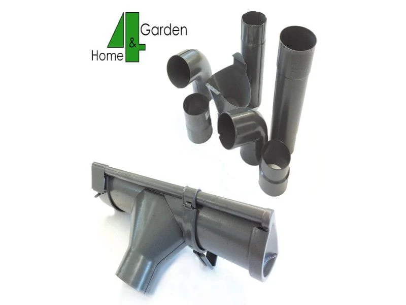 Dachrinnen Set RG 100 dunkelgrau 4 x 300 cm Walmdächer - Image 3