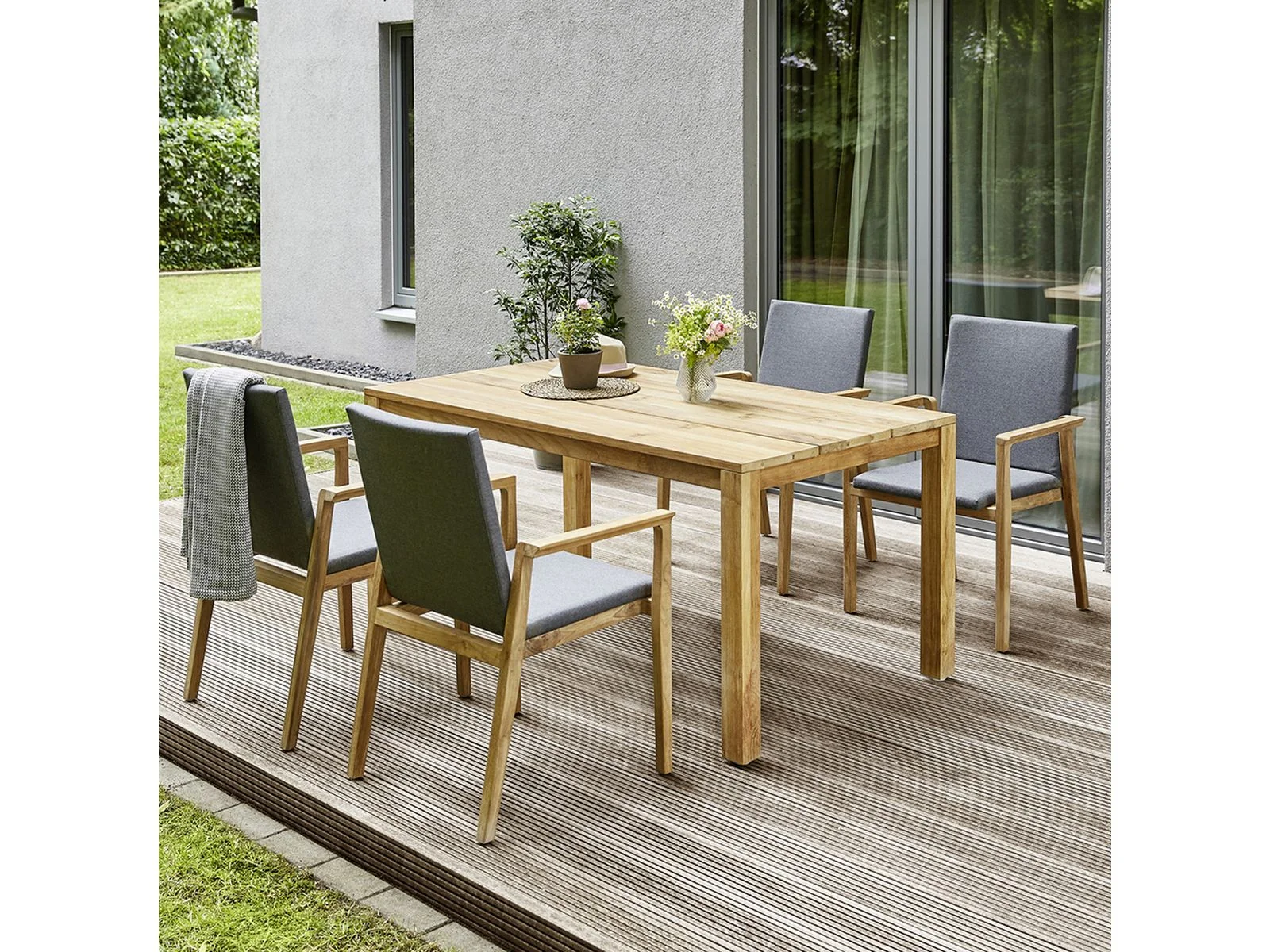 Diamond Garden Tisch Gent 160x90 cm 3 Planken - Image 3