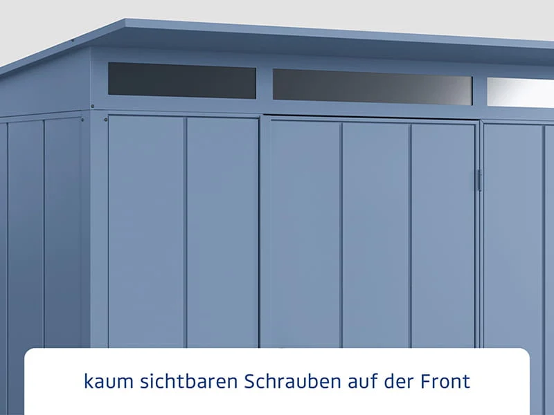 Ecostar Gerätehaus Elegant-P,Typ 1, Taubenblau, 1 flg - Image 4