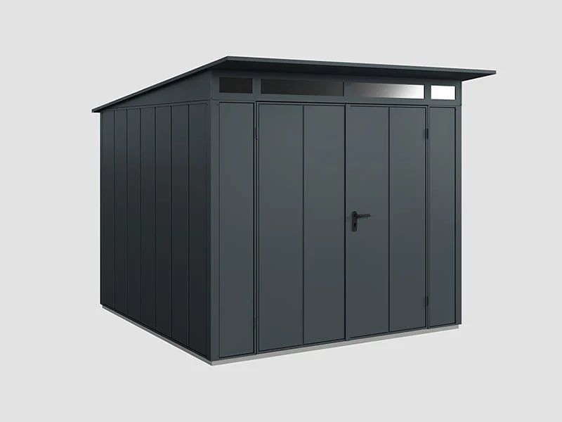Ecostar Gerätehaus Elegant-P,Typ 2, Anthrazitgrau, 2 flg