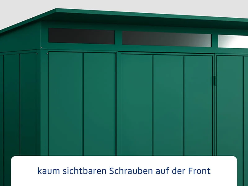 Ecostar Gerätehaus Elegant-P,Typ 2, Moosgrün, 1 flg - Image 4