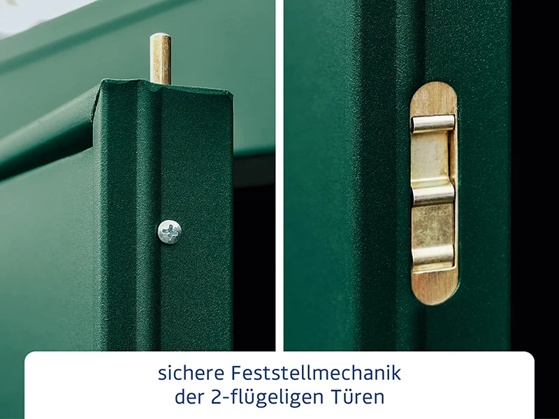 Ecostar Gerätehaus Elegant-P,Typ 2, Moosgrün, 2 flg - Image 6
