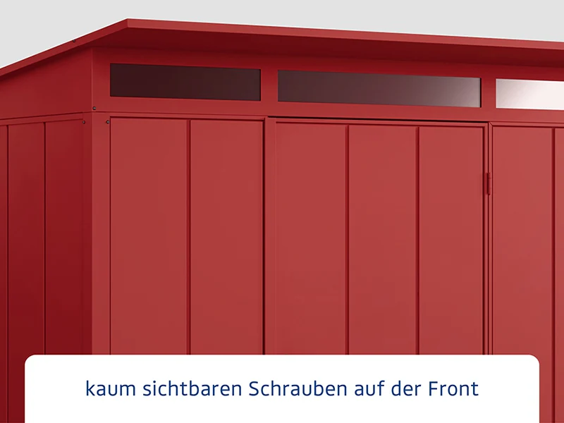 Ecostar Gerätehaus Elegant-P,Typ 2, Purpurrot, 1 flg - Image 4