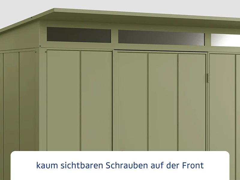 Ecostar Gerätehaus Elegant-P,Typ 2, Schilfgrün, 1 flg - Image 4