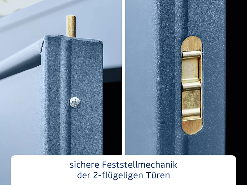 Ecostar Gerätehaus Elegant-P,Typ 2, Taubenblau, 2 flg - Image 6