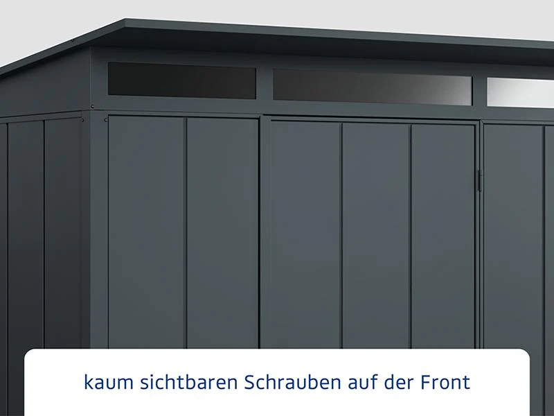 Ecostar Gerätehaus Elegant-P,Typ 3, Anthrazitgrau, 1 flg - Image 4