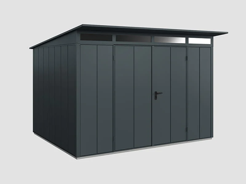 Ecostar Gerätehaus Elegant-P,Typ 3, Anthrazitgrau, 2 flg