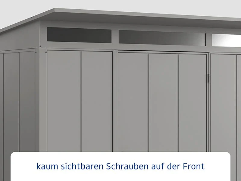 Ecostar Gerätehaus Elegant-P,Typ 3, Grau Aluminum, 1 flg - Image 4