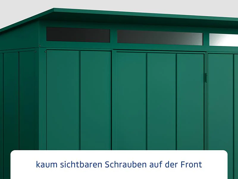 Ecostar Gerätehaus Elegant-P,Typ 3, Moosgrün, 2 flg - Image 4