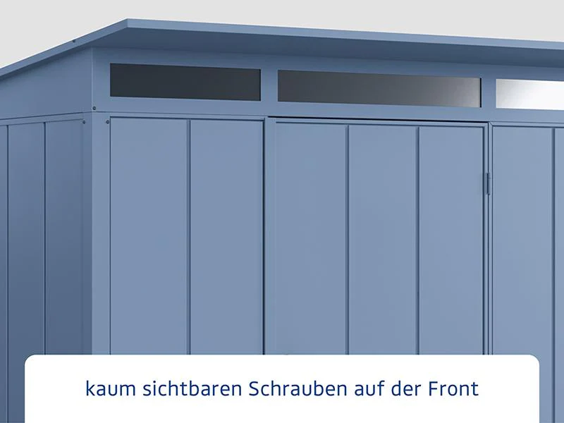 Ecostar Gerätehaus Elegant-P,Typ 3, Taubenblau, 2 flg - Image 4