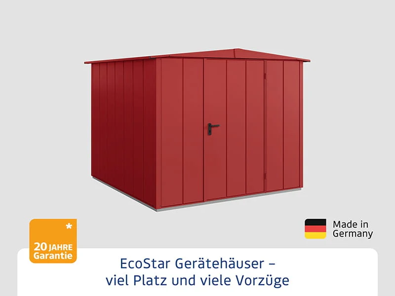Ecostar Gerätehaus Elegant-S,Typ 2, Purpurrot, 1 flg - Image 3