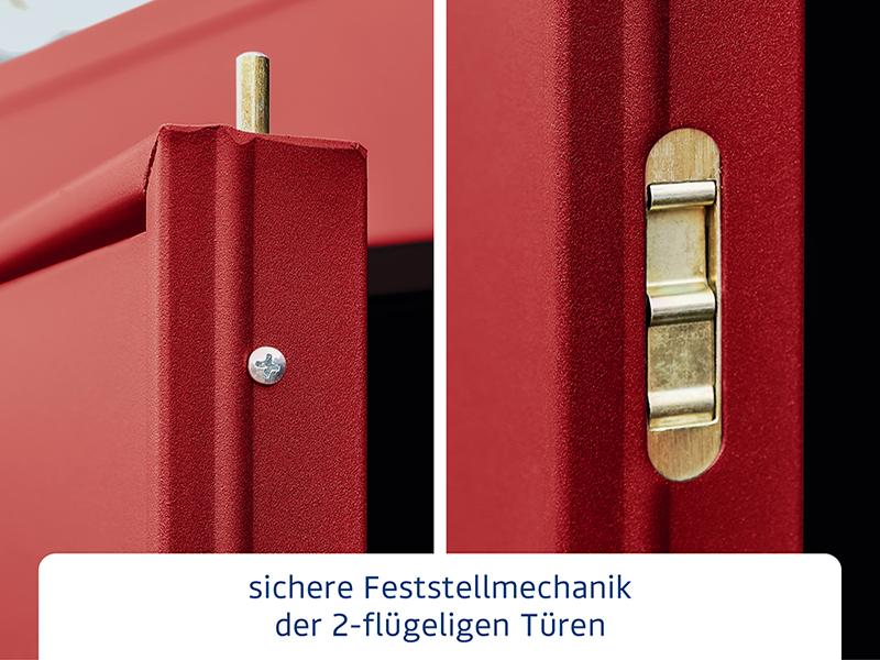 Ecostar Gerätehaus Elegant-S,Typ 2, Purpurrot, 2 flg - Image 6