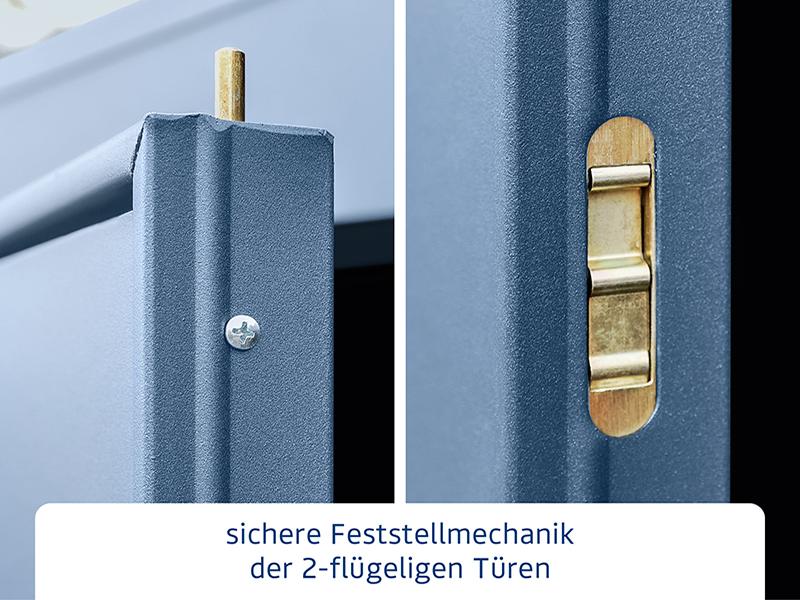 Ecostar Gerätehaus Elegant-S,Typ 2, Taubenblau, 2 flg - Image 5