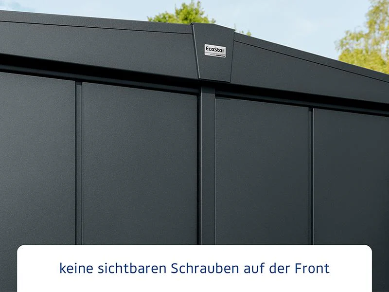 Ecostar Gerätehaus Elegant-S,Typ 3, Anthrazitgrau, 1 flg - Image 4