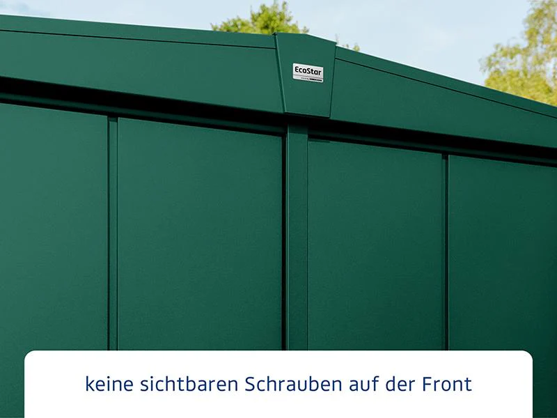 Ecostar Gerätehaus Elegant-S,Typ 3, Moosgrün, 1 flg - Image 4