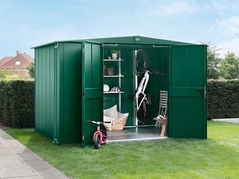 Ecostar Gerätehaus Elegant-S,Typ 3, Moosgrün, 2 flg - Image 2