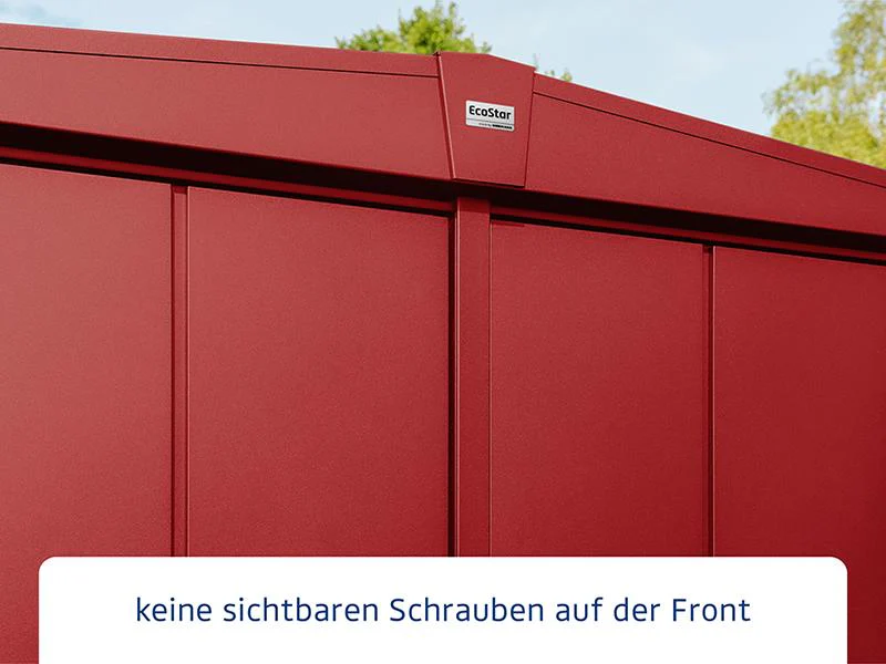 Ecostar Gerätehaus Elegant-S,Typ 3, Purpurrot, 1 flg - Image 4