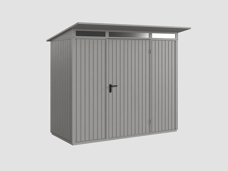 Ecostar Gerätehaus Trend-P,Typ 1, Grau Aluminium, 1 flg