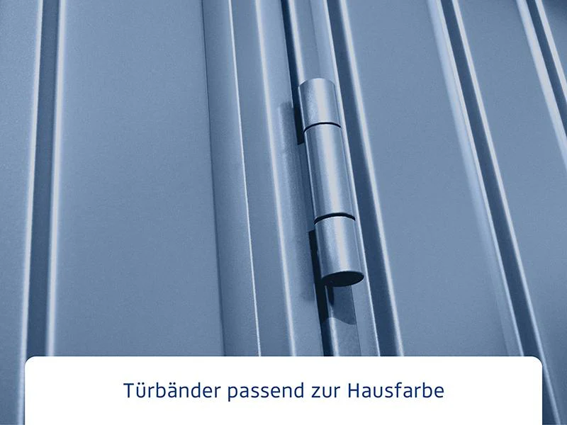 Ecostar Gerätehaus Trend-P,Typ 1, Taubenblau, 1 flg - Image 5