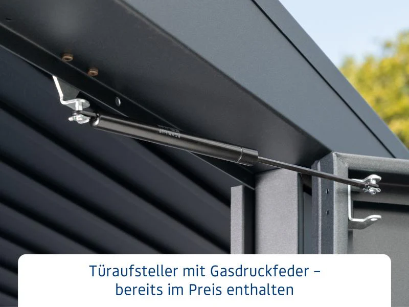Ecostar Gerätehaus Trend-P,Typ 2, Anthrazitgrau, 2 flg - Image 10