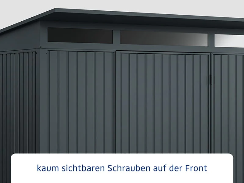 Ecostar Gerätehaus Trend-P,Typ 2, Anthrazitgrau, 2 flg - Image 4