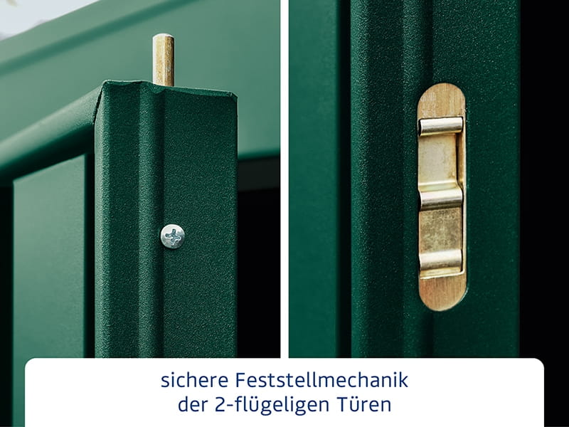 Ecostar Gerätehaus Trend-P,Typ 2, Moosgrün, 2 flg - Image 6
