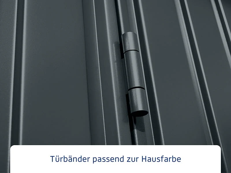 Ecostar Gerätehaus Trend-P,Typ 3, Anthrazitgrau, 2 flg - Image 5