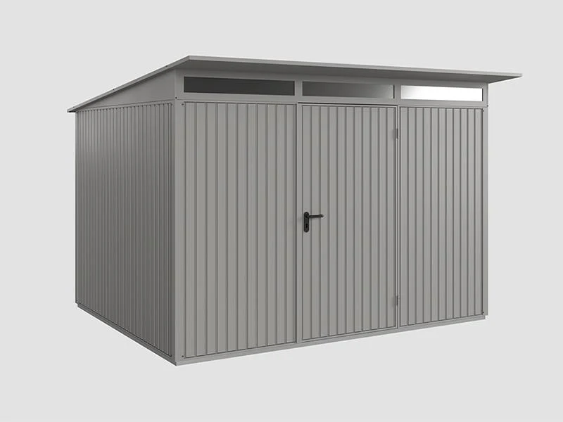 Ecostar Gerätehaus Trend-P,Typ 3, Grau Aluminum, 1 flg