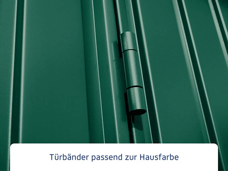 Ecostar Gerätehaus Trend-P,Typ 3, Moosgrün, 2 flg - Image 5