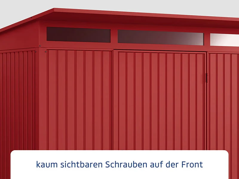 Ecostar Gerätehaus Trend-P,Typ 3, Purpurrot, 1 flg - Image 4