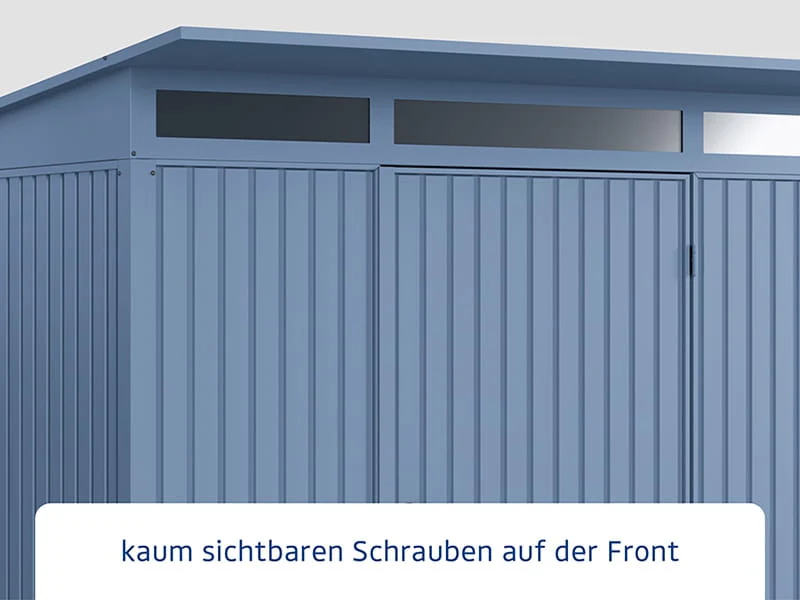 Ecostar Gerätehaus Trend-P,Typ 3, Taubenblau, 1 flg - Image 4