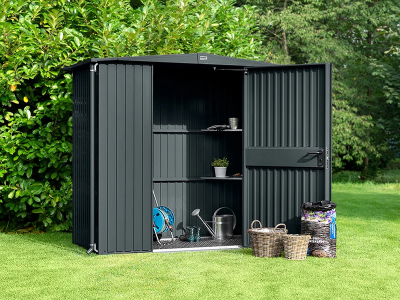 Ecostar Gerätehaus Trend-S,Typ 1, Anthrazitgrau, 1 flg - Image 2