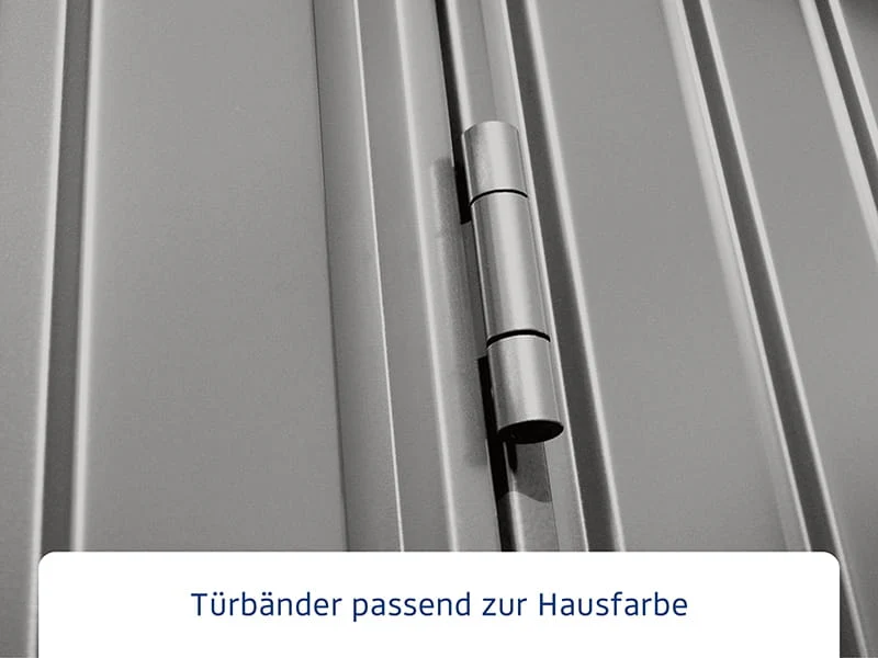 Ecostar Gerätehaus Trend-S,Typ 2, Grau Aluminum, 1 flg - Image 4