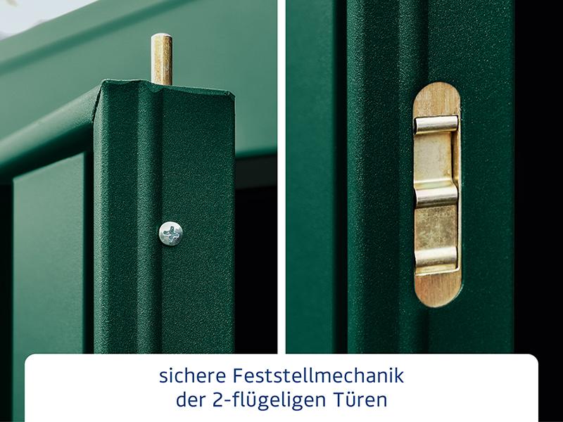 Ecostar Gerätehaus Trend-S,Typ 2, Moosgrün, 2 flg - Image 5