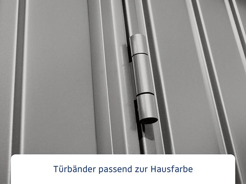 Ecostar Gerätehaus Trend-S,Typ 3, Grau Aluminum, 1 flg - Image 5